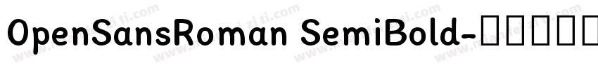 0penSansRoman SemiBold字体转换